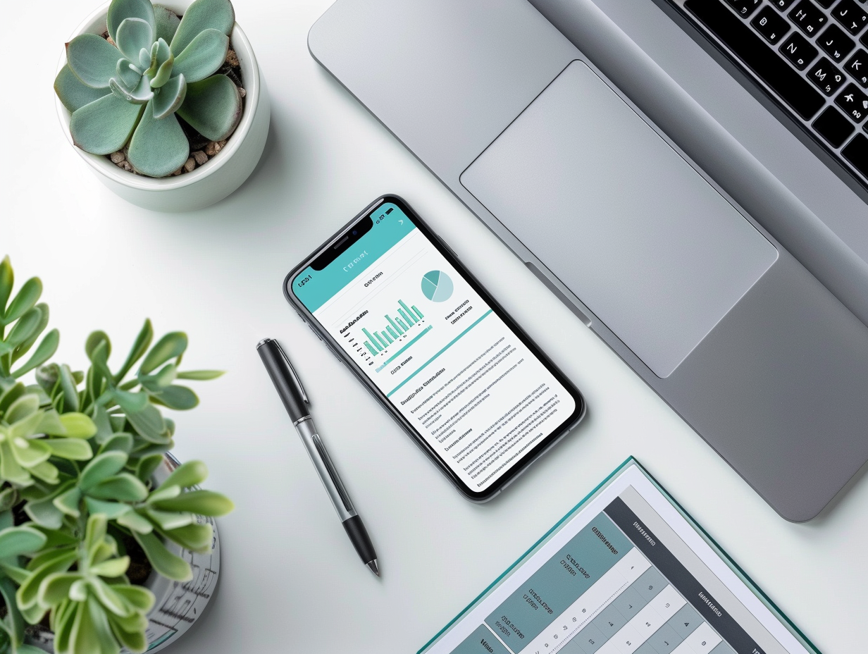 Laptop and mobile showing BrightGulfEnglish interface